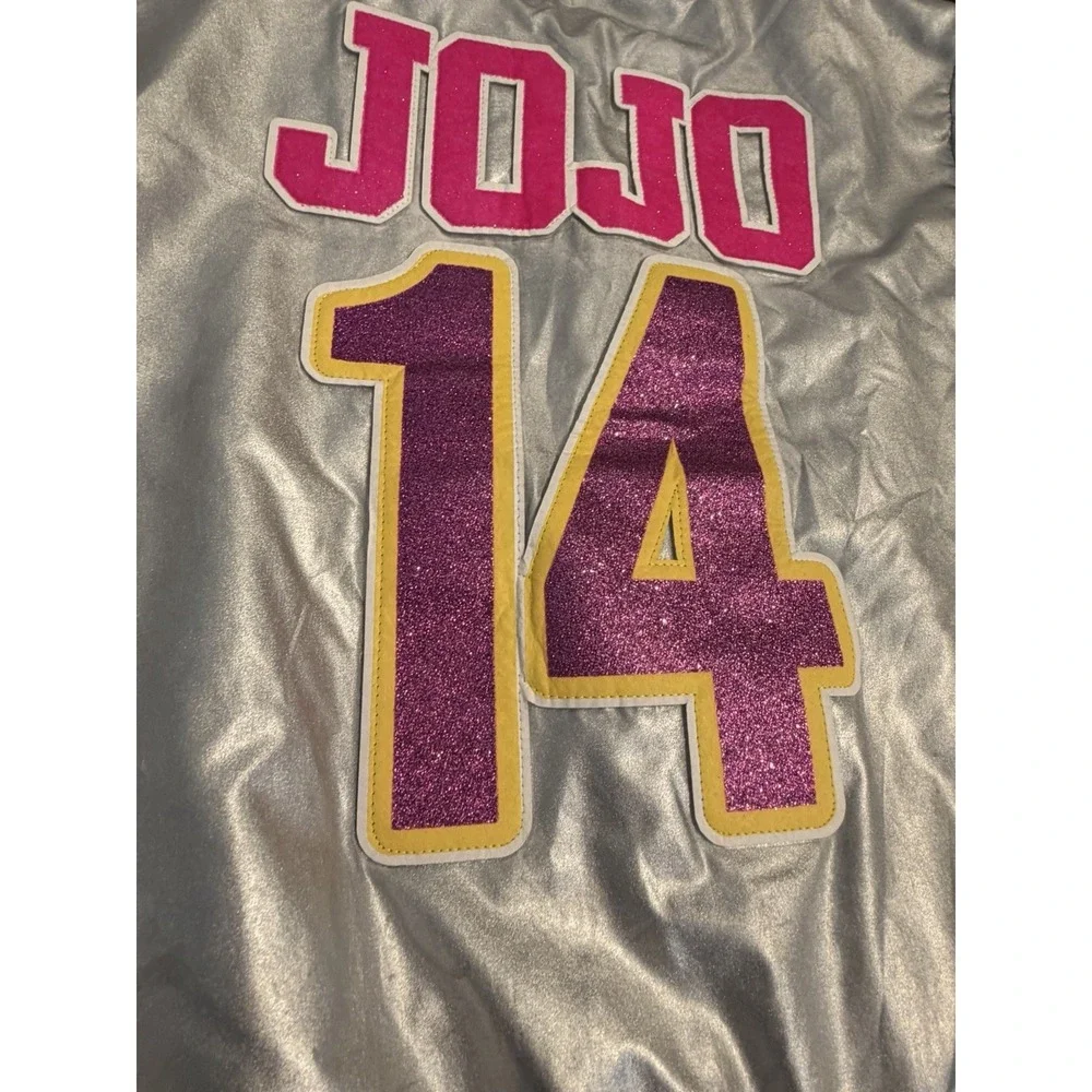 JoJo's Closet Girls Nickelodeon Silver Jacket Size Lg 10/12 (L) JoJo Siwa